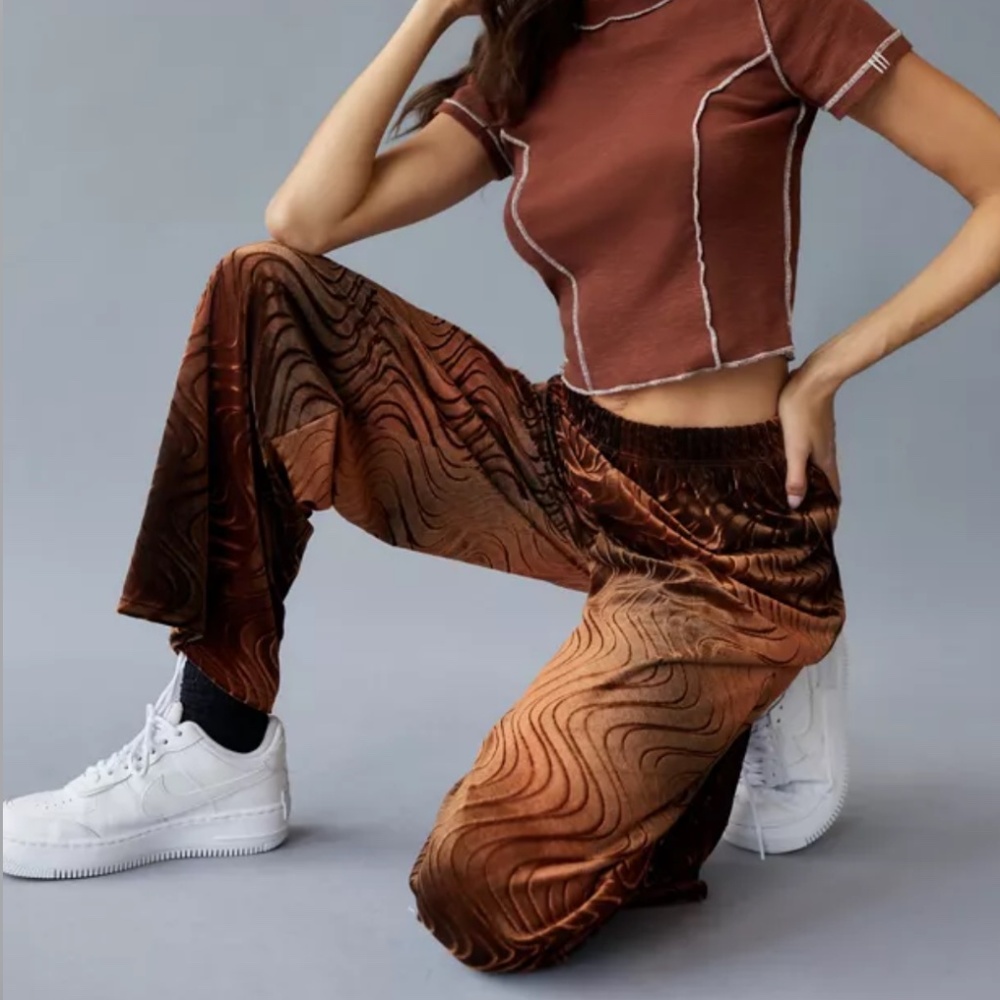 Urban renewal burnout velvet pants